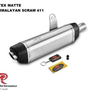 Red Rooster Performance Vertex Exhaust for Royal Enfield Himalayan and Scram 411 – Matte