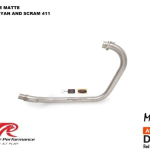 Red Rooster Performance Header Pipe for Royal Enfield Himalayan/Scram 411 – Matte