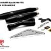Red Rooster Performance Celesta Scram Exhaust for Yezdi Roadster, Black Matte