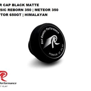 Red Rooster Performance Oil Filler Cap for Classic Reborn, Meteor 350, Interceptor 650/GT, Himalayan – Black Matte