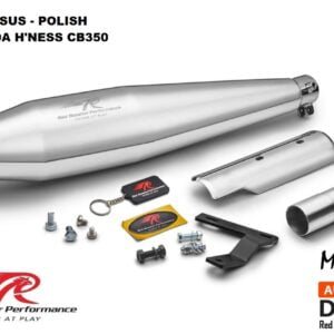 Red Rooster Performance Pegasus Exhaust for Honda H’ness CB 350, BS6, Polish