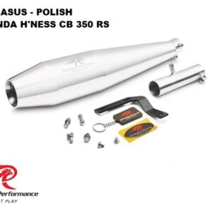 Red Rooster Performance Pegasus Exhaust for Honda H’ness CB 350RS, BS6, Polish