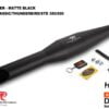 Red Rooster Performance Rumbler Unibody Exhaust for Royal Enfield Thunderbird 350X/350cc/500cc, BS3/BS4, Black Matte