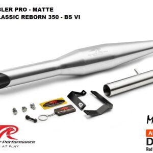 Red Rooster Performance Rumbler PRO Exhaust for Royal Enfield Classic Reborn 350, BS6, Matte Finish