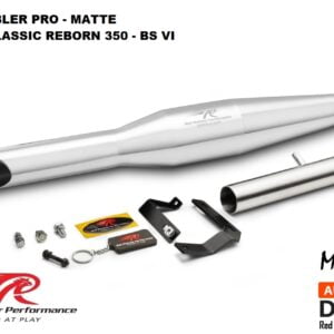 Red Rooster Performance Rumbler PRO Exhaust for Royal Enfield Classic Reborn 350, BS6, Polish