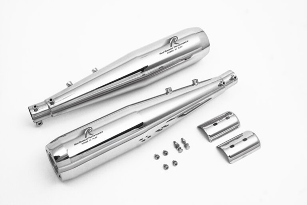 Red Rooster Performance Stellar PRO Exhaust for Royal Enfield Interceptor / Continental GT Twin 650, BS6, Polish